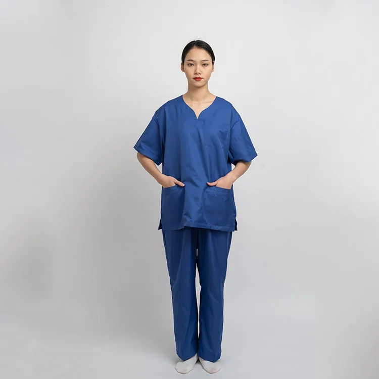 Custom Polyester Cotton Short Sleeve Women Surgical Scrub Sets Hospital Doctors Suits Nurse Uniform Clothes