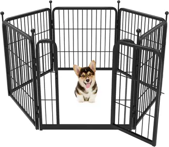 Baiyou  28inch*32inch Dog Playpen for Yard or RV Camping 8panel