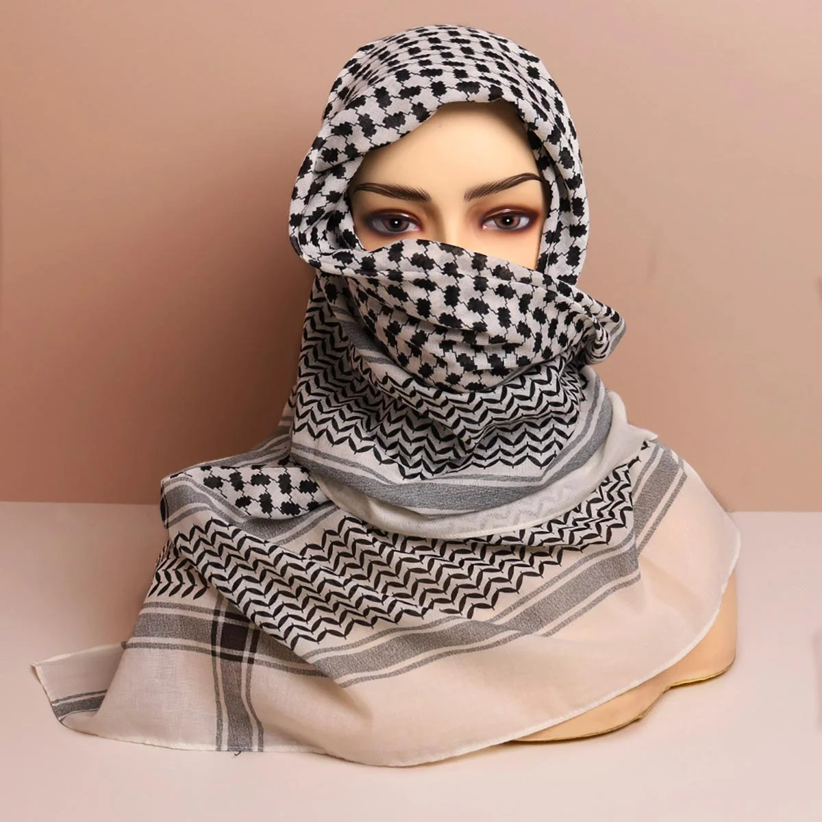 Keffiyeh Mens Arab Shemagh Head Scarf Ghutra Keffiyeh Middle East