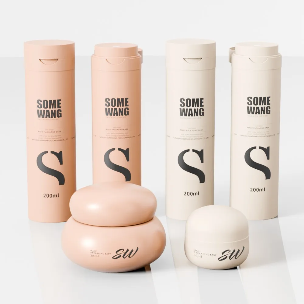 200ml PP Airless Plastic Bottle 30ml Cream Pet Cosmetic Jar Flip Top Cap Personal Care Hair Packaging Skincare Customizable Logo