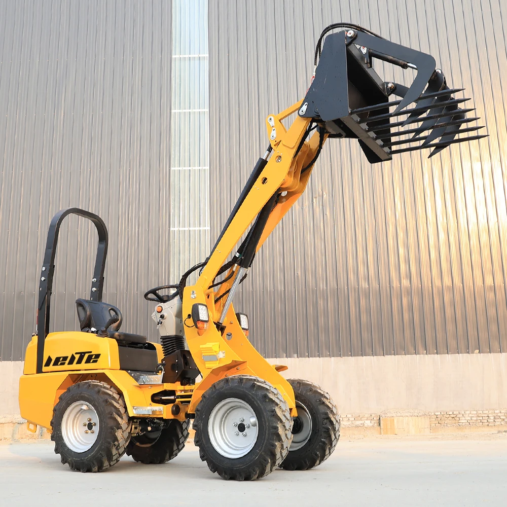 Mini Wheel Loader Front End Mini Telescopic Wheel Loader High End Articulated Mini Wheel Loader 800kg 1 Ton CE EPA Engine