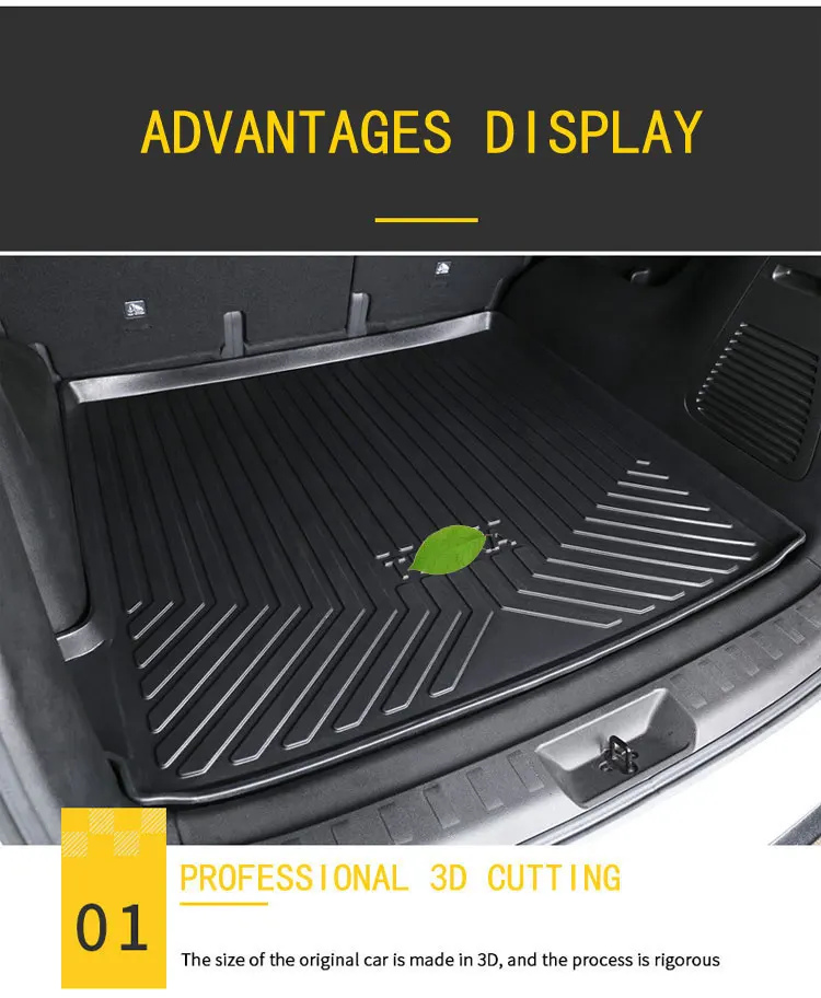 Car Boot Mat Trunk Liner For Kia Sorento 5 Seater (2013-2023) – All-Weather Protection – Anti-Skid Textured Surface – Easy To Clean Black Tray - View #4