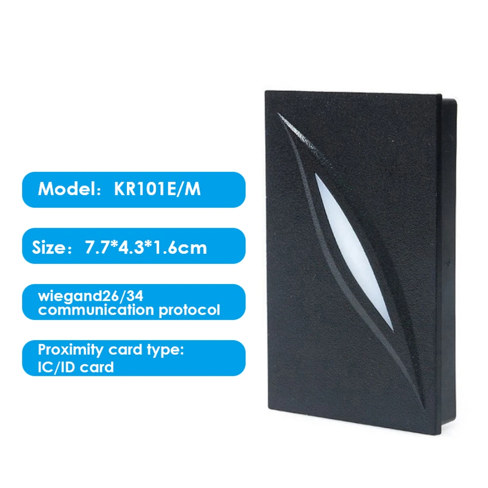 ID Card Reader Access Control System Wiegand 26 125khz Rfid Em Proximity Card Reader