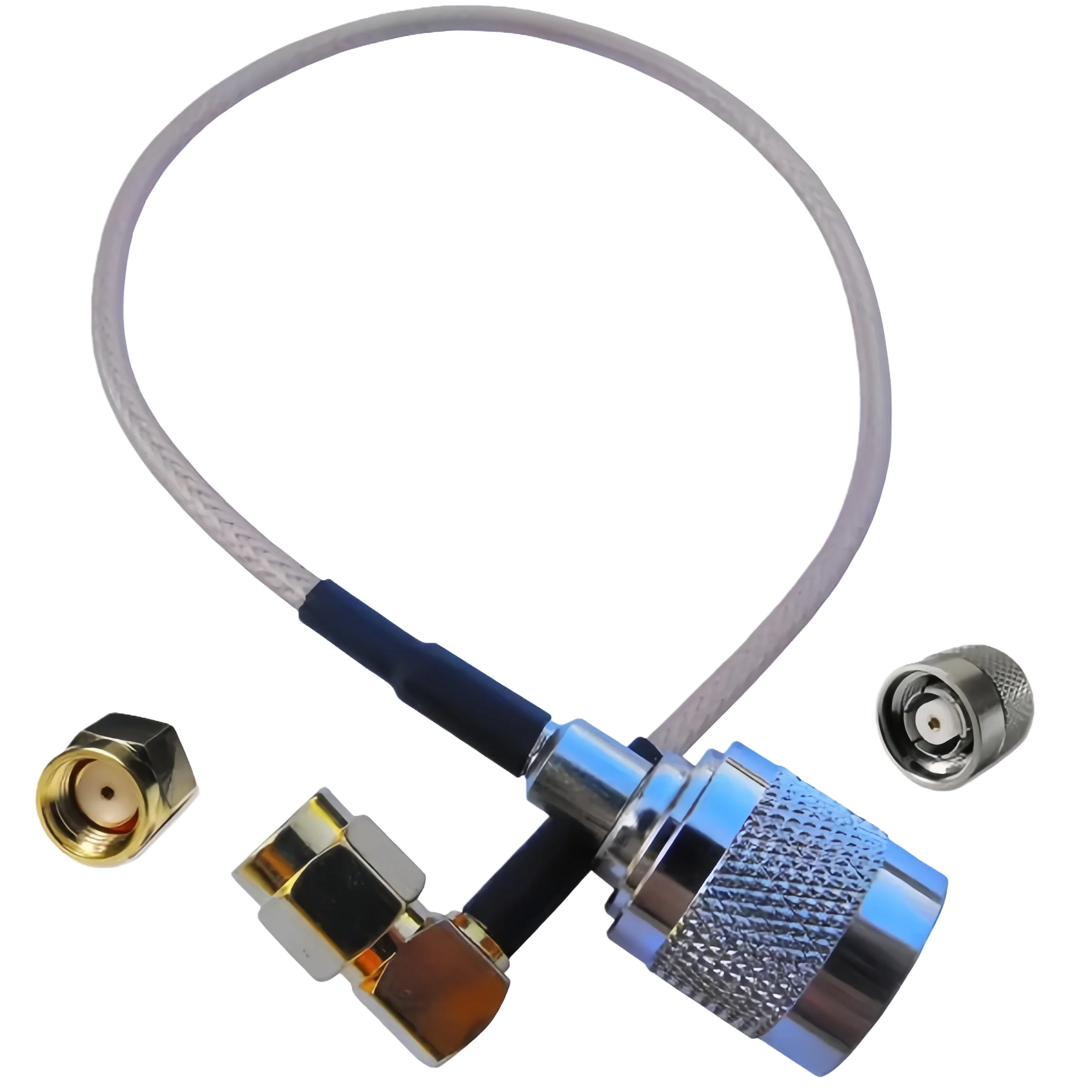 RP-TNC Plug to SMA Right Angle Male 25cm RP TNC Cable Assembly