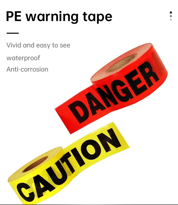 red electrical caution tape