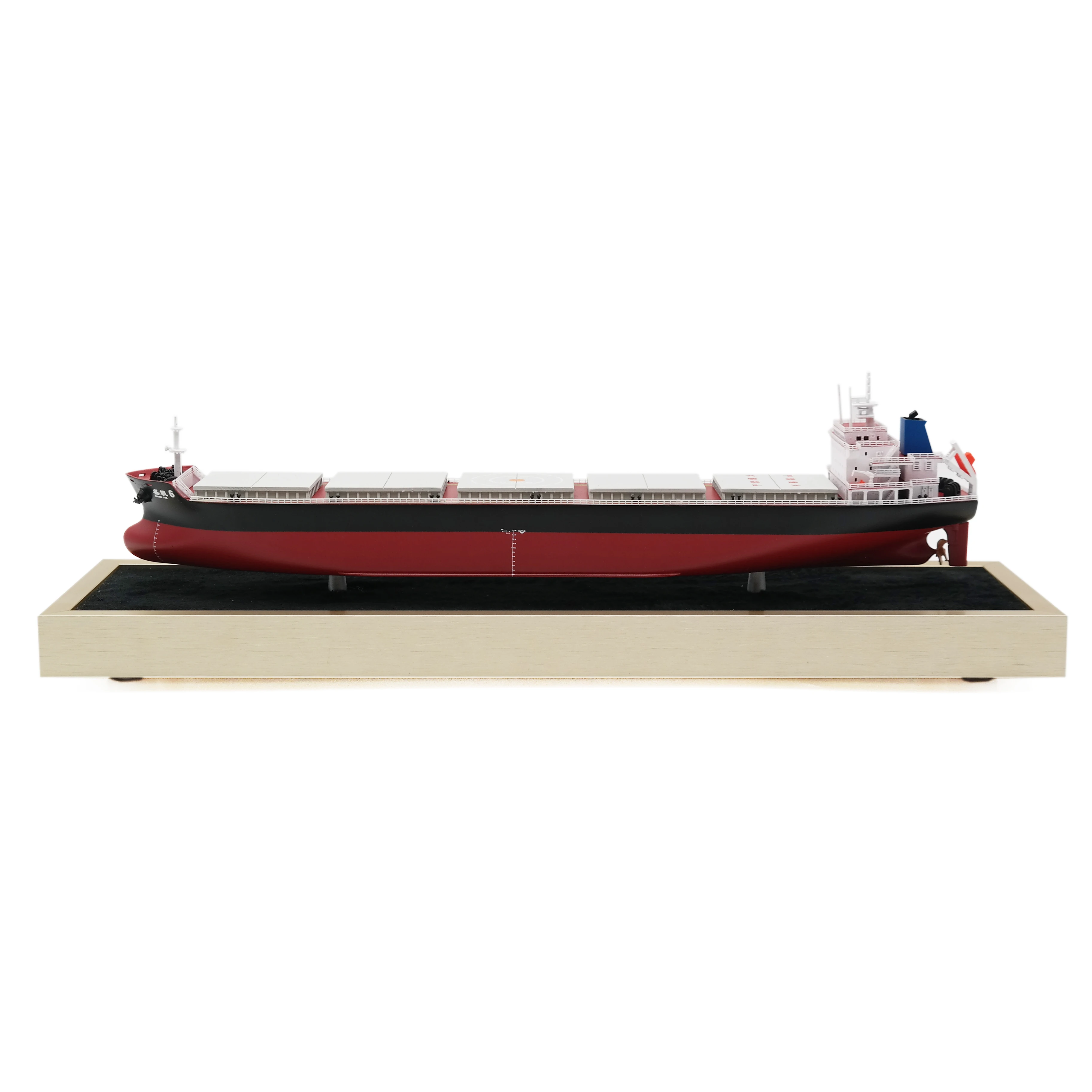 X O.A.S Customized 35cm Static Bulk Carrier Model Factory Freight Forwarder Gift Hobby Display Case