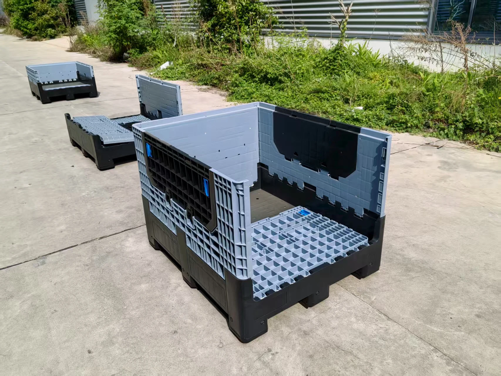 Large Collapsible Plastic Container Box 1200x1000mm For Storage & Oem