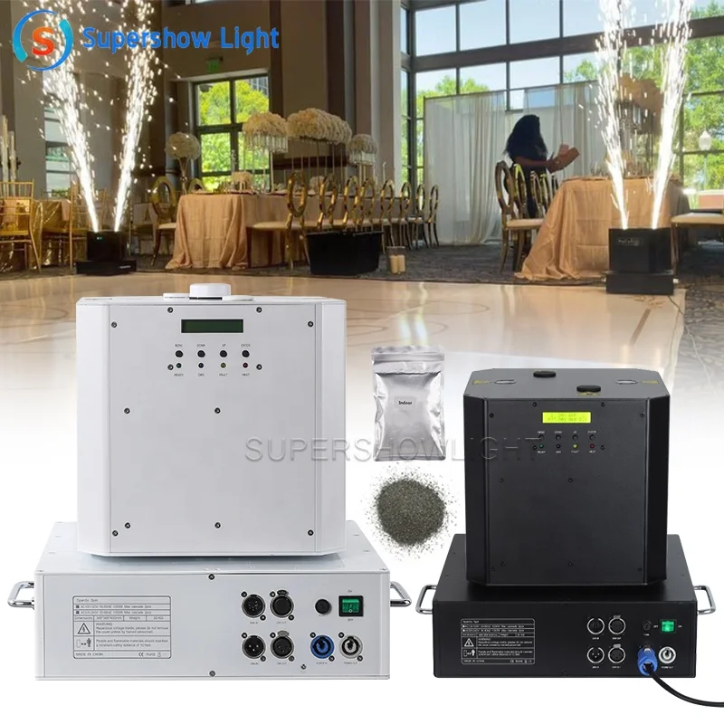 1300w Cold Spark Fountain Rotating Cold Fire Machine Spin Spark Machine for Wedding Spark Effect Rotatable Cold Sparkler Machine