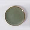 11"Irregular edge round plate