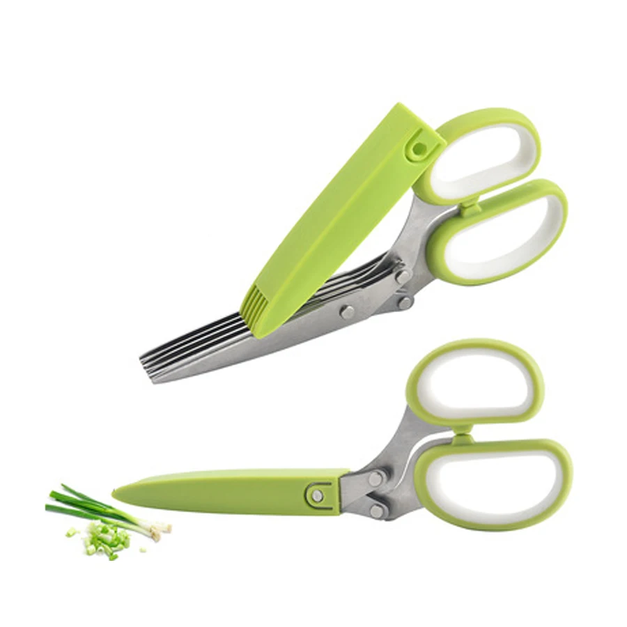 Multi-Layer Scissor Stainless Steel Kitchen Scissor Green Onion