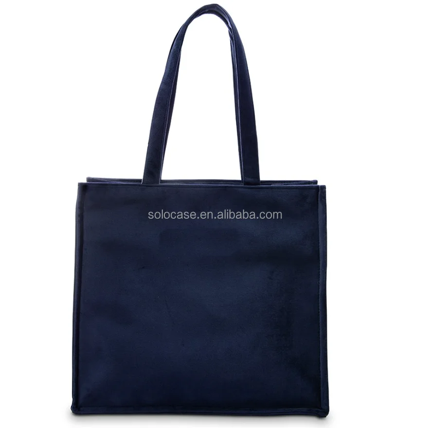 Women Large Velvet Tote Bag