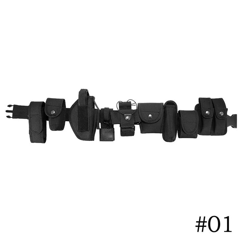 Lightweight Tactical Flashlight Pouch Sets Multifunctional Utility Kit Belt Duty Belt Security Duty Belts With Tool Pouches