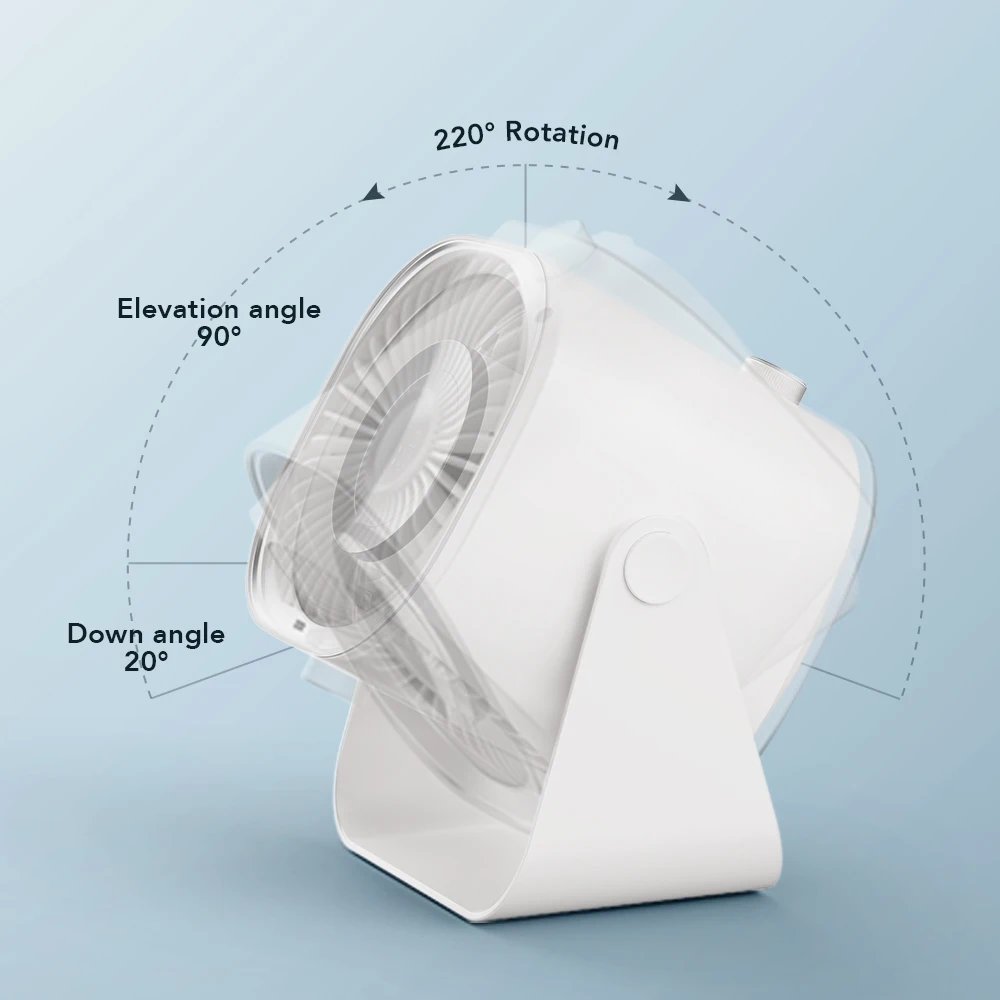 IMYCOO New Arrival Adjustable Rechargeable Small Wall Mount Table Fan Custom Logo Portable Personal Led Display Mini Desk Fan