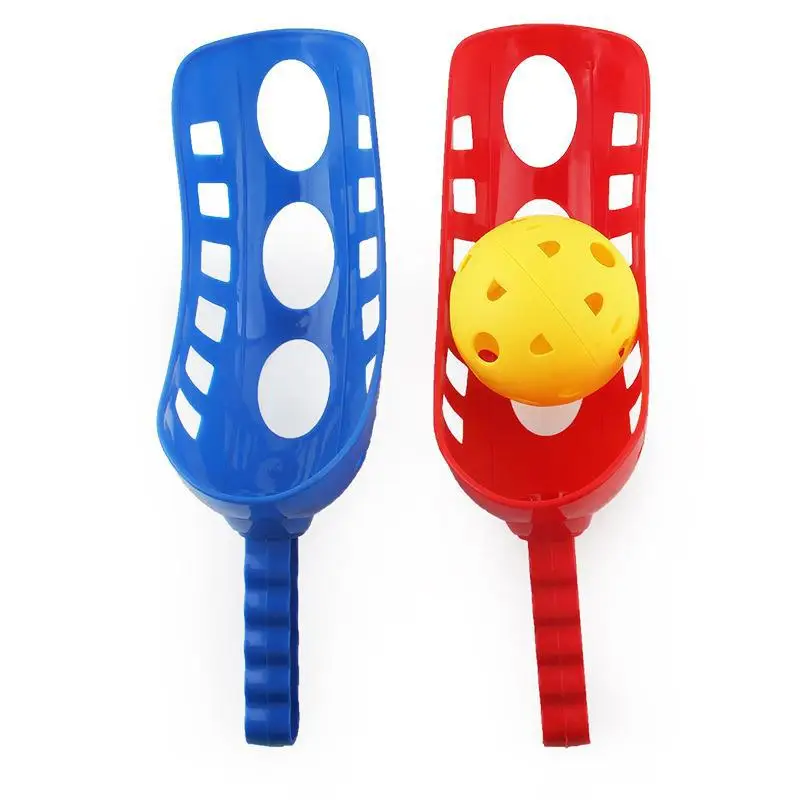 Scoop Ball Game Outdoor Toy With 2 Scoop Rackets And 2 Balls For Kids