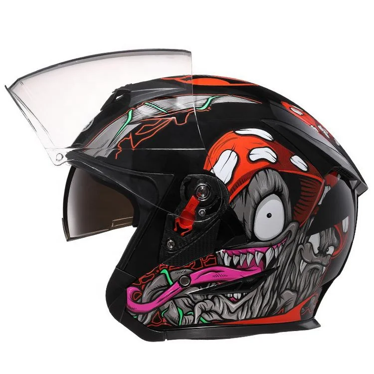 HELMO Motorcycle Helmets Half Face Helmet with Impact Resistance
