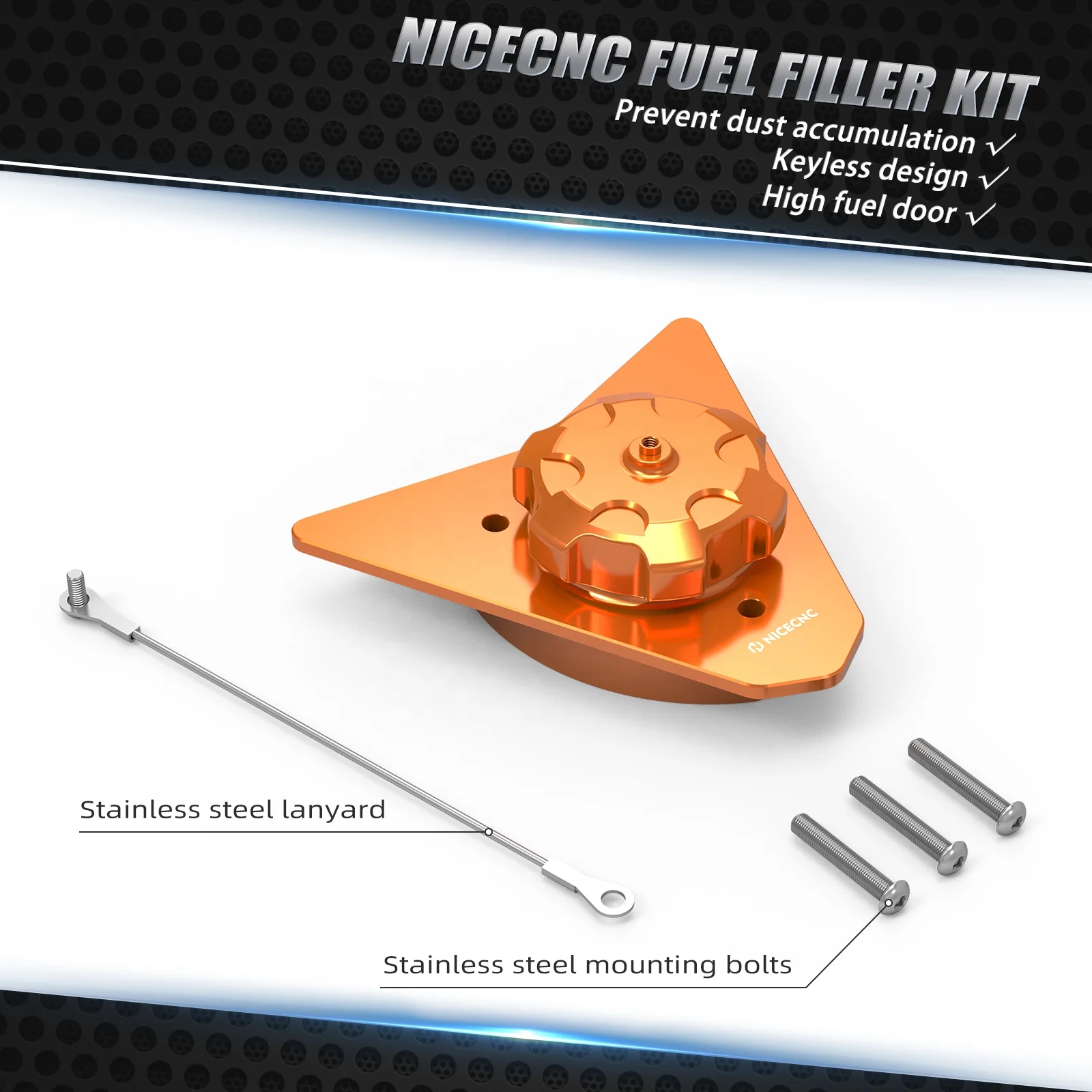 NICECNC KTM 690エンデューロ/Rアルマイト燃料タンクフィラーネックKTM