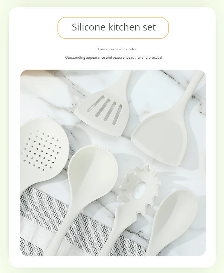 Silicone Kitchenware Set 6piece Kitchen European Cooking Heat Resist