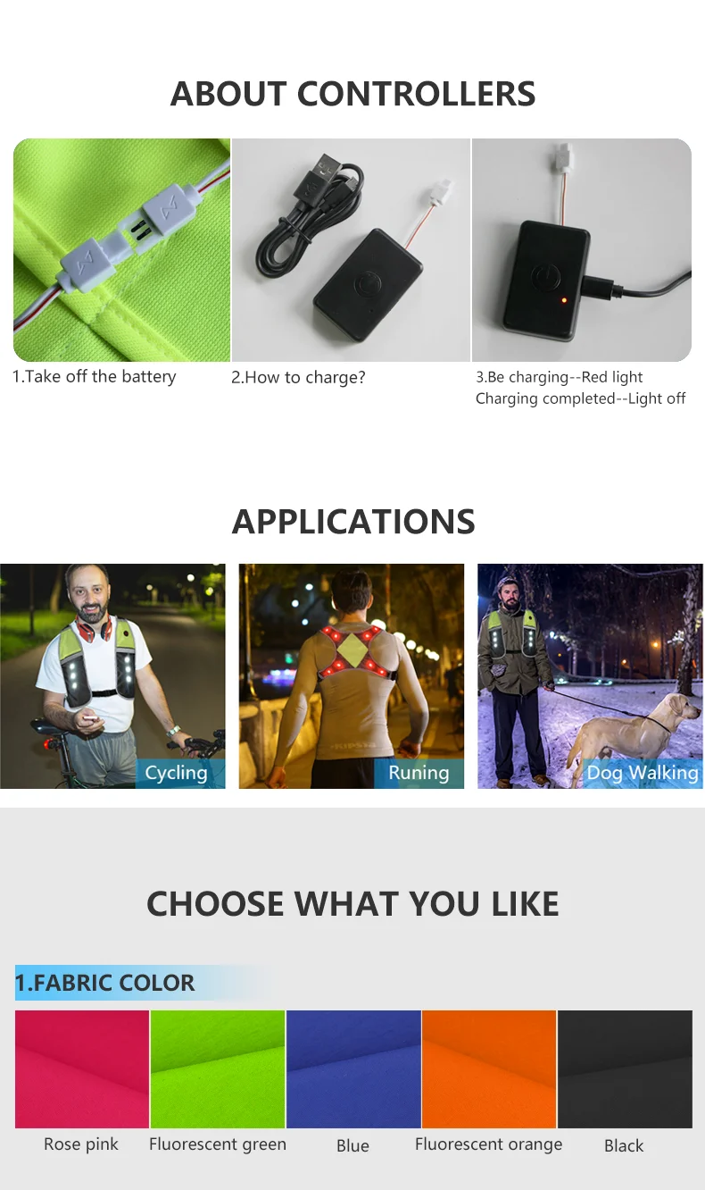 2023 New Products Explosion Reflective Safety Sport Gear Cycling