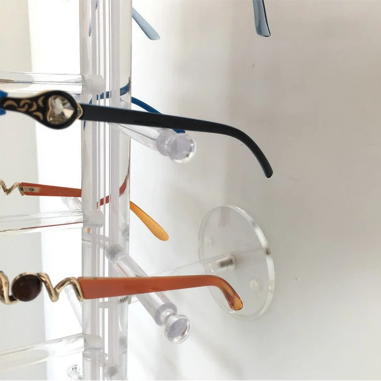 Wholesale Wall Mounted Sunglasses Display Stand Eyeglass Holder 16pcs
