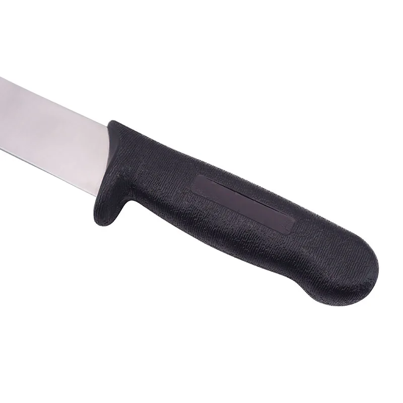 10 Inch Stainless Steel Blade Kitchen Slicer Knife Set Sharp Curved Carving Knife with Plastic PP Handle for Chopping