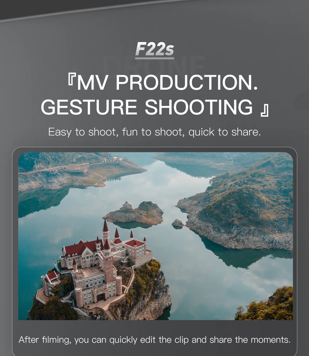 HOSHI SJRC F22S 4K PRO GPS Drone - 2-Axis Gimbal & 3.5KM Control