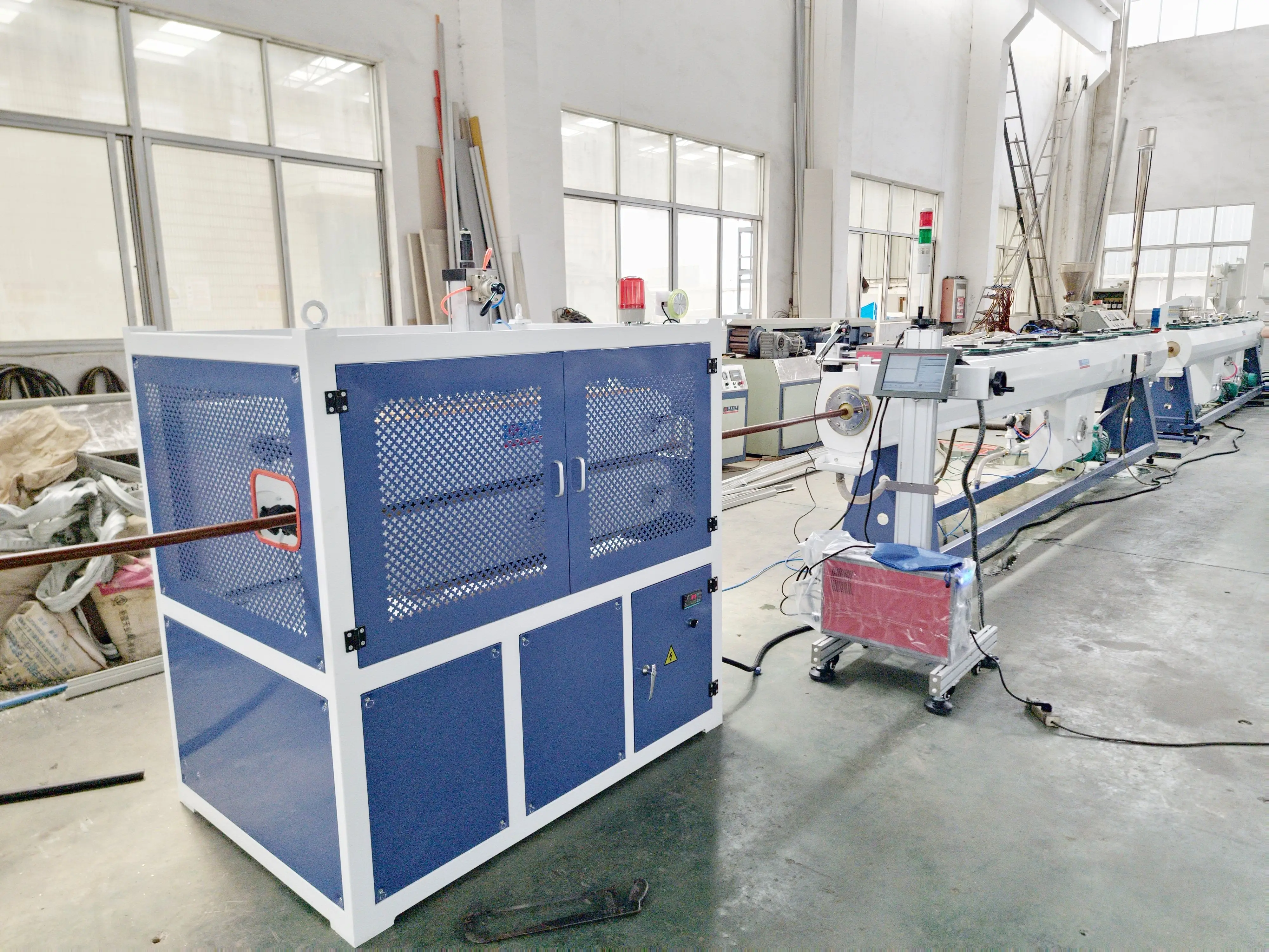 Plastic Extruder PVC PE HDPE Pipe Water Supply/Drain Garden Hose Soft  Electronic Threading Tube Production Extrusion Machinery