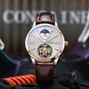 6045 Rose Gold Belt White Face