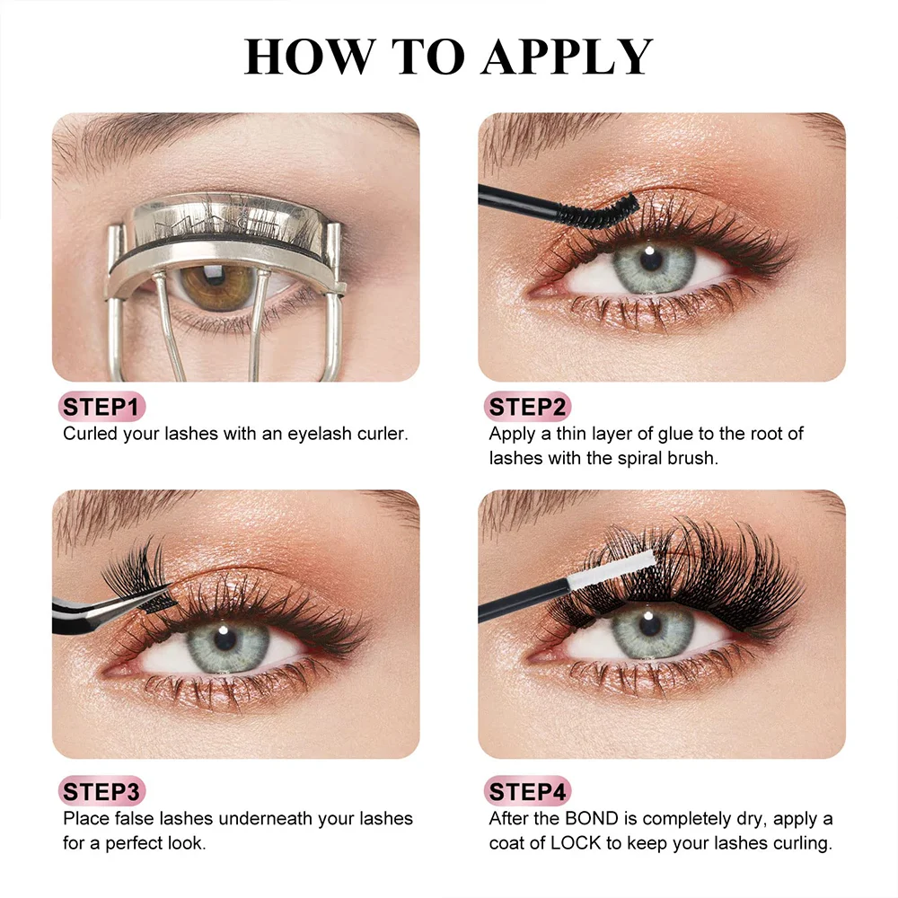 Bulk Cluster Lashes Fluffy Private Label Natural D Curl Cluster Lash