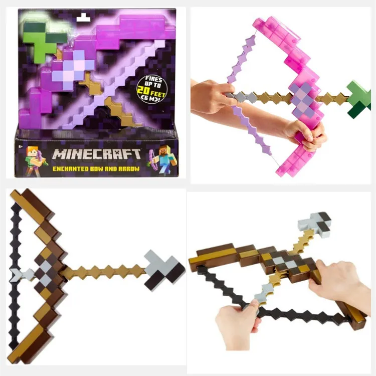 
 Майнкрафт лук и стрела меч и кирпик деформация майнкрафт игрушка детская игрушка  
