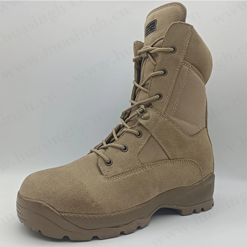 Cmh,Natural Cow Leather Upper Combat Boots With Knife Pocket Durable