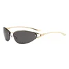 Gold Frame Dark Grey Lens