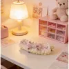 0108 Clip de plátano con lazo rosa