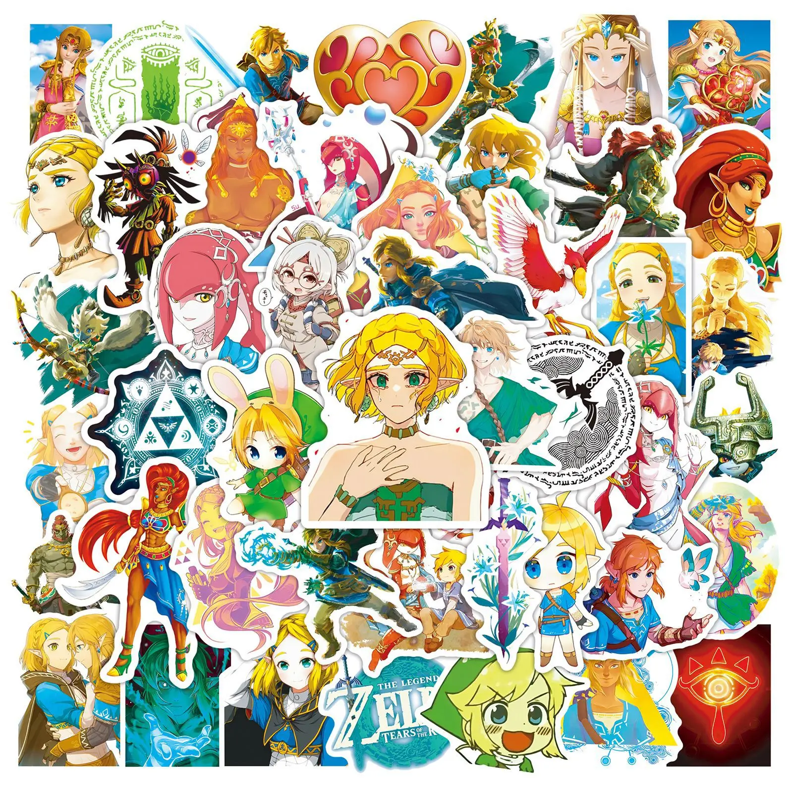 Zelda Link Pixel Art Vinyl Sticker – 3.5 Inches Tall, 2 Stickers, Self-Adhesive & Durable