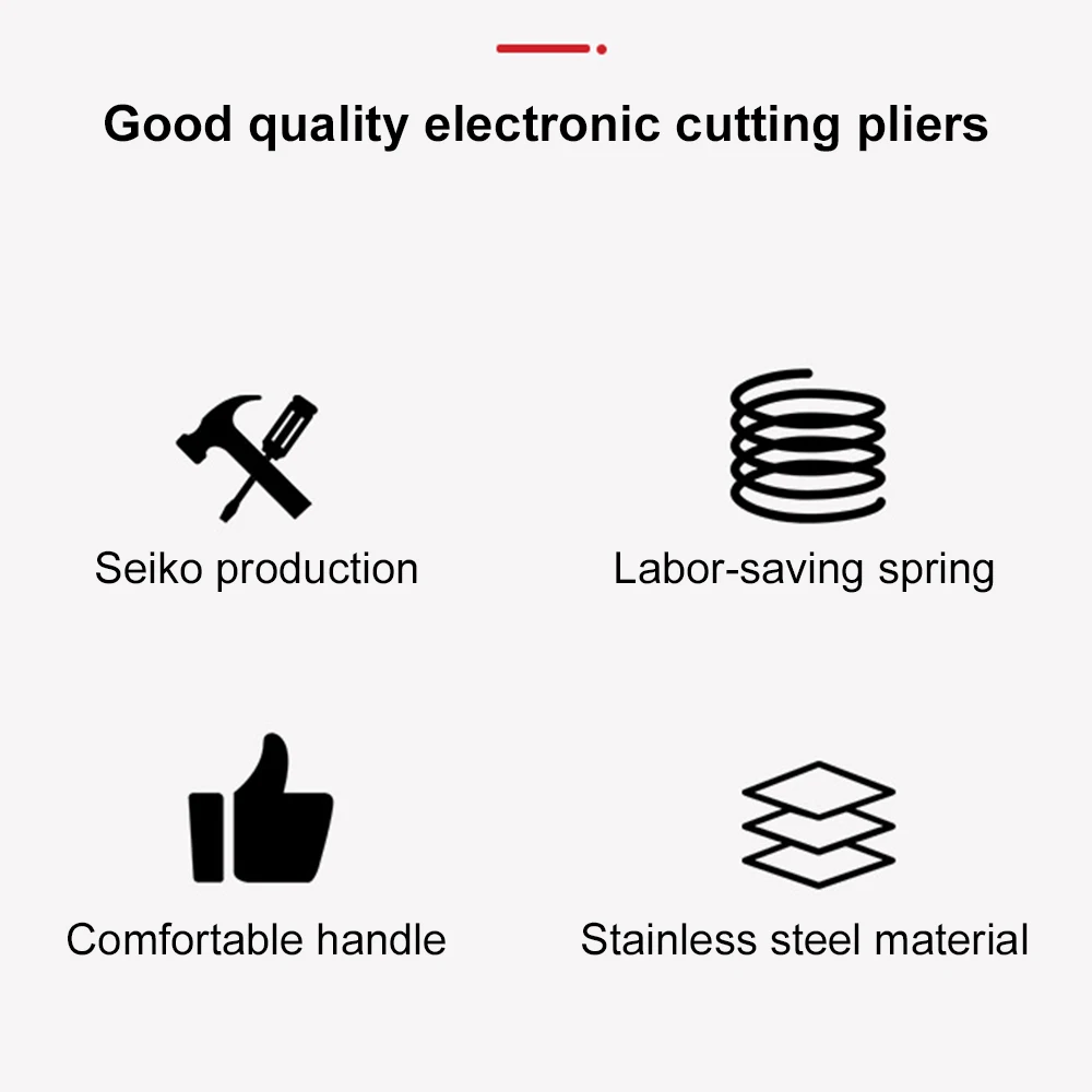 Pliers Stainless Steel Fine Toothless Pointed Nose Pliers Round Mouth