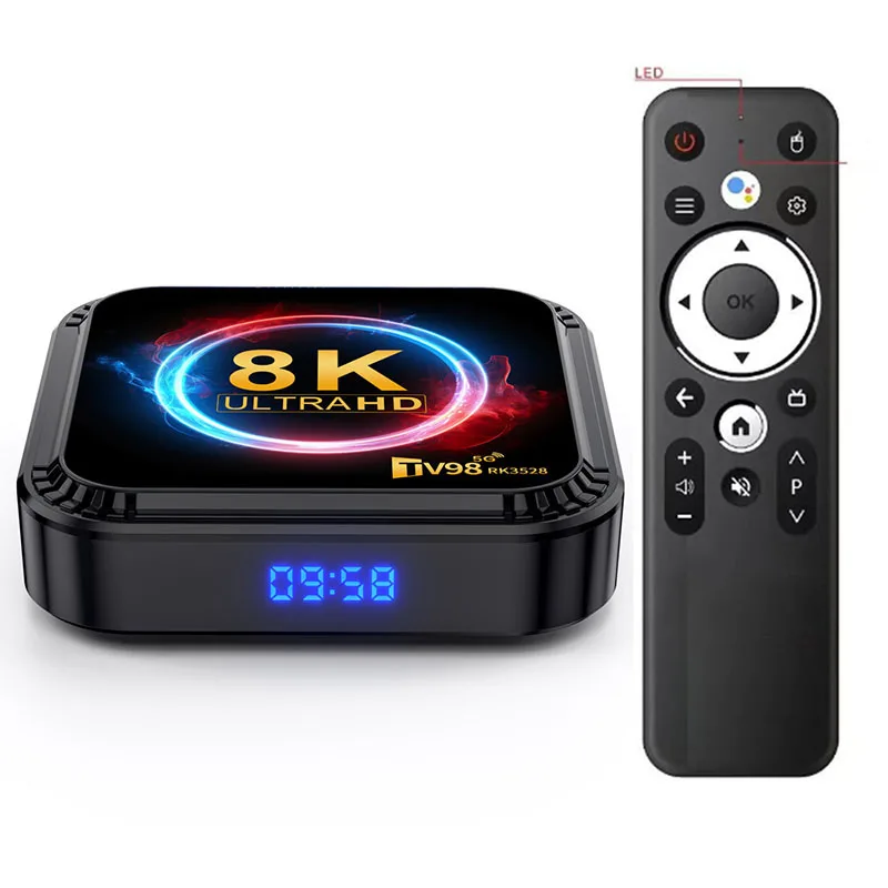 TV98 RK3528 - Smart Set-Top Box with 4K, 2GB RAM, 16GB Storage