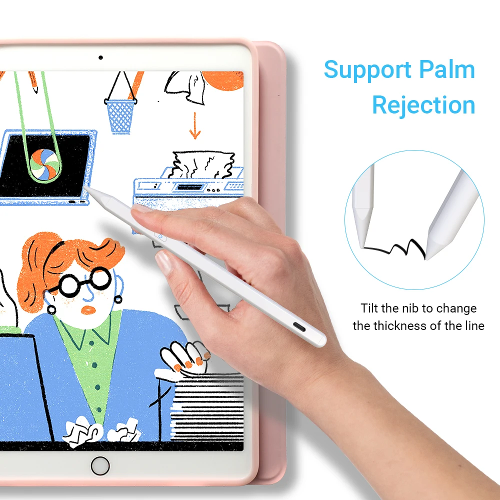 
Новый дизайн смарт-две модели тач стилус S Pen Стилус для iPad Pro 2020 для всех сенсорных экранов планшетов Apple Stylus карандаш 