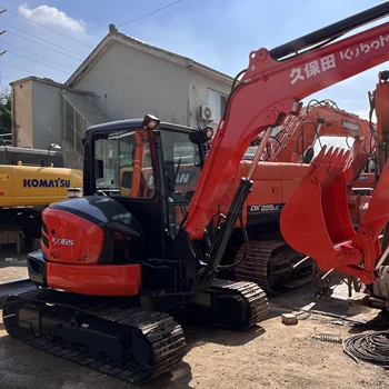 Free shipping used mini excavator kubota kx155 kx165 kx183 kx185-3 EPA/EURO 5 2ton 1ton 1.7 ton cabin mini digger for sale