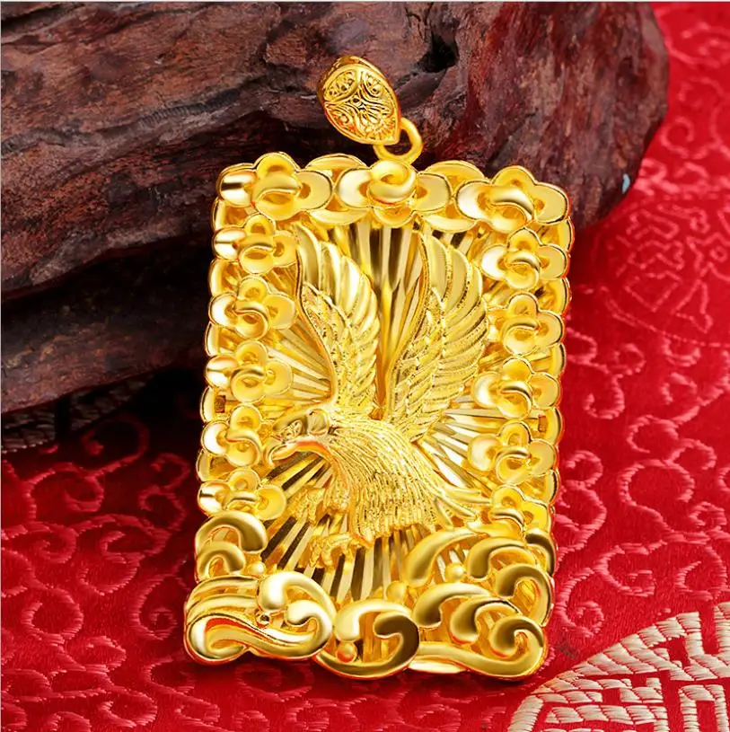 动物24k黄金吊坠男士时尚经典24k镀金珠宝礼品 - buy 24k gold
