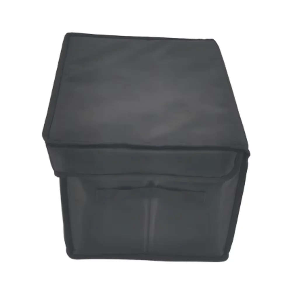 product high quality custom logo polyester for velcro opening cooler bag black reusable insulated lunch box fresh delivery wholesale-4