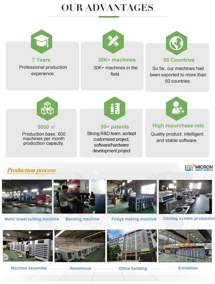 Fresh Food Bento Fruit Box Vending Machine With Elevator Touch Screen