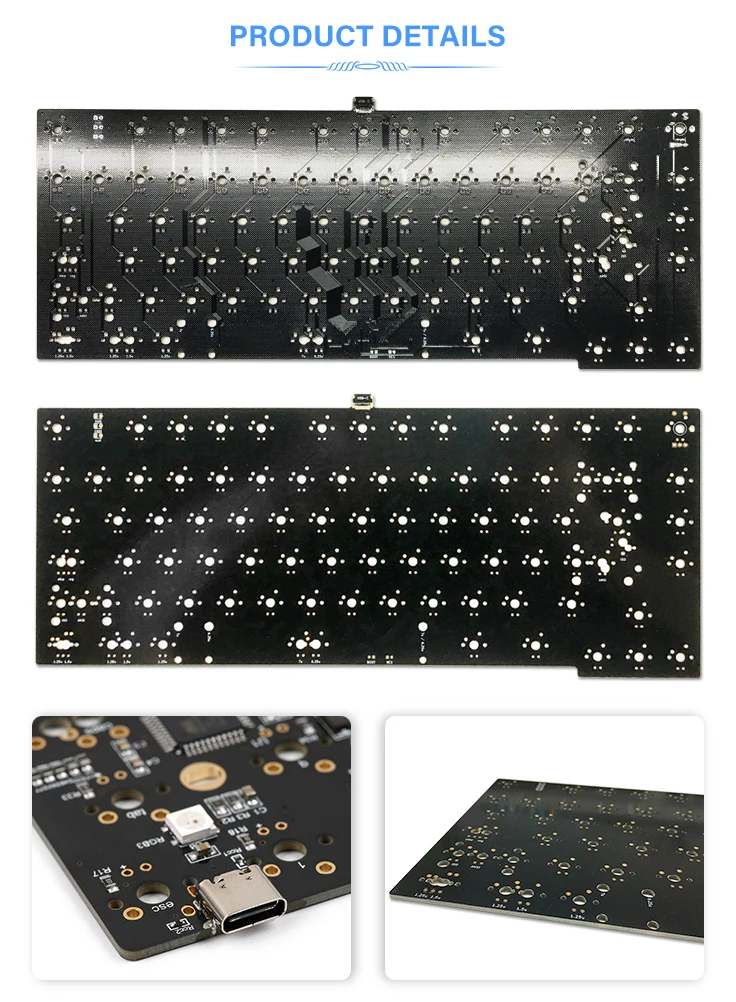 Mechanical Keyboard PCBA Board Assembly Customized Electronic Prototype ...