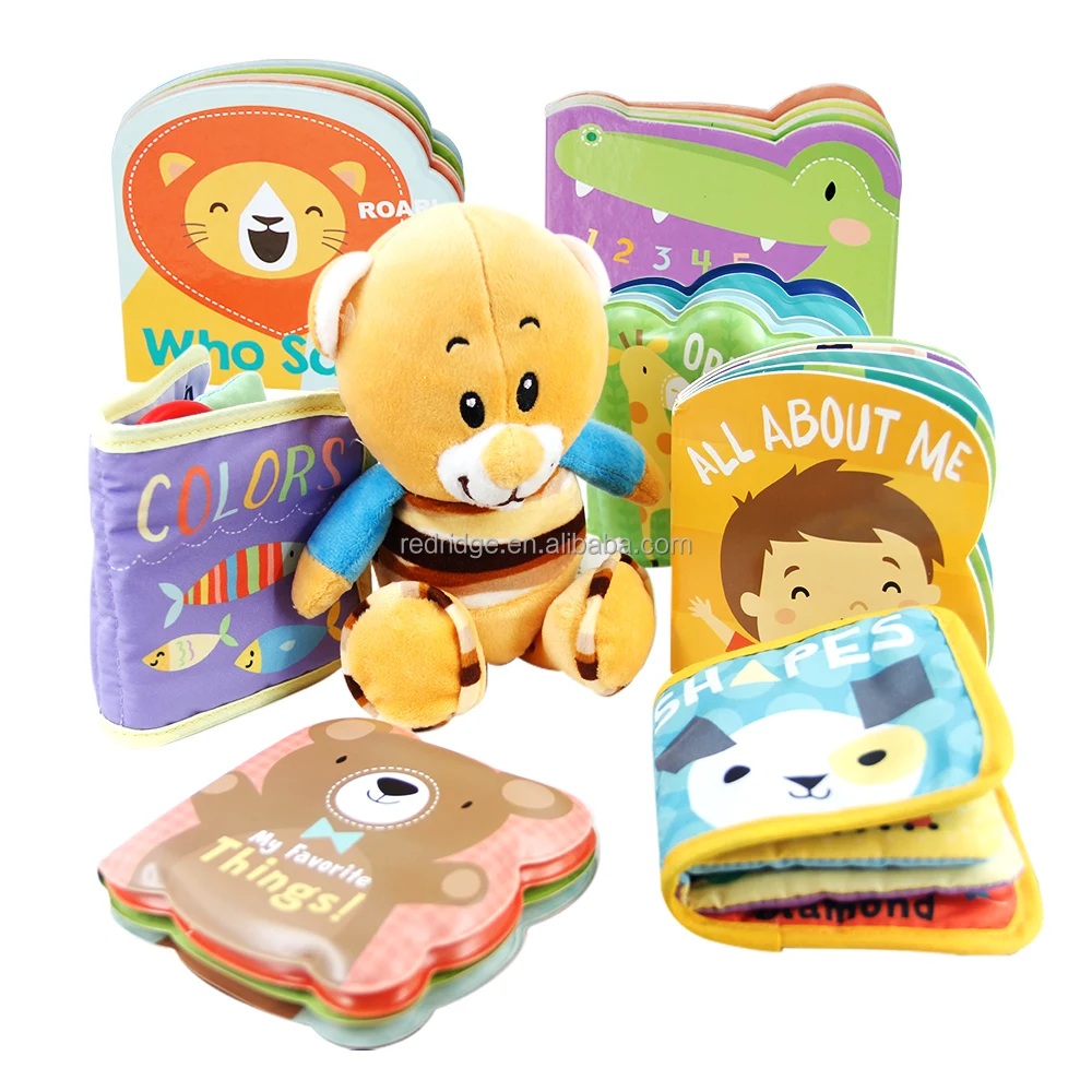 Skoodle High Quality Little Learners First Soft Baby Book Gift Set With