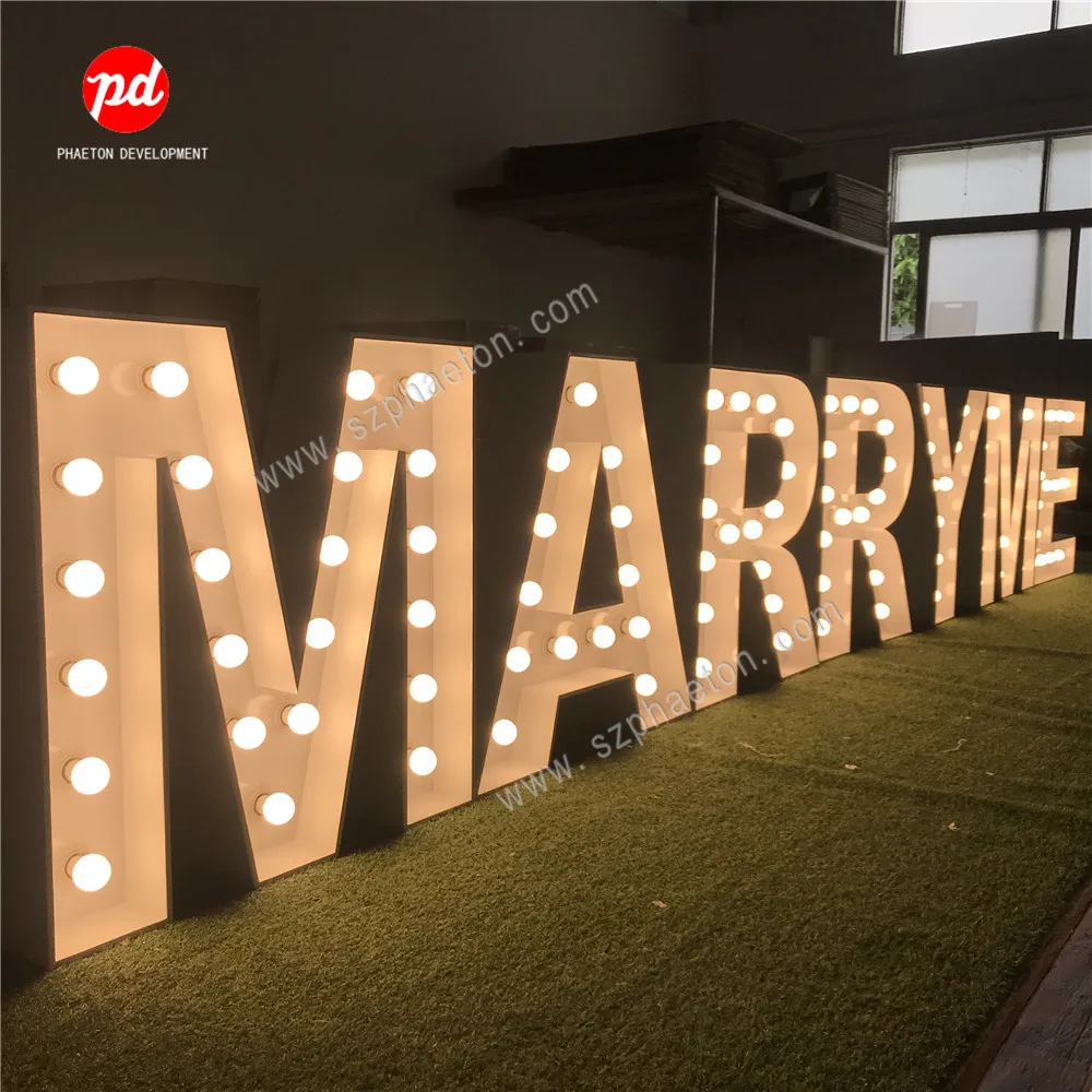 結婚プロポーズ用LED巨大「MARRY ME」「I DO」電光掲示板、結婚式