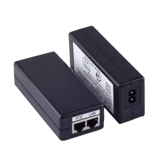High Quality Desktop Model 12V 24V 36V 48V POE Power Over Ethernet POE Injector Adapter 24W Gigabit Ubiquiti Poe