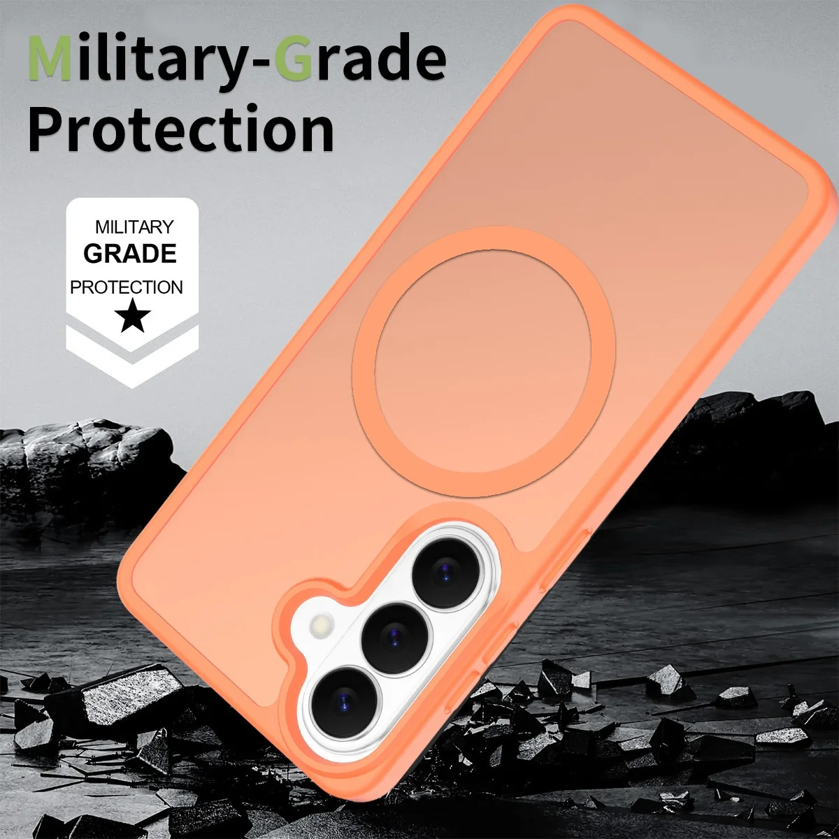 product luxury skin feel magnetic ultra thin magnetic custom mobile phone case cover with wireless charging for samsung s26 pro 17 air-5