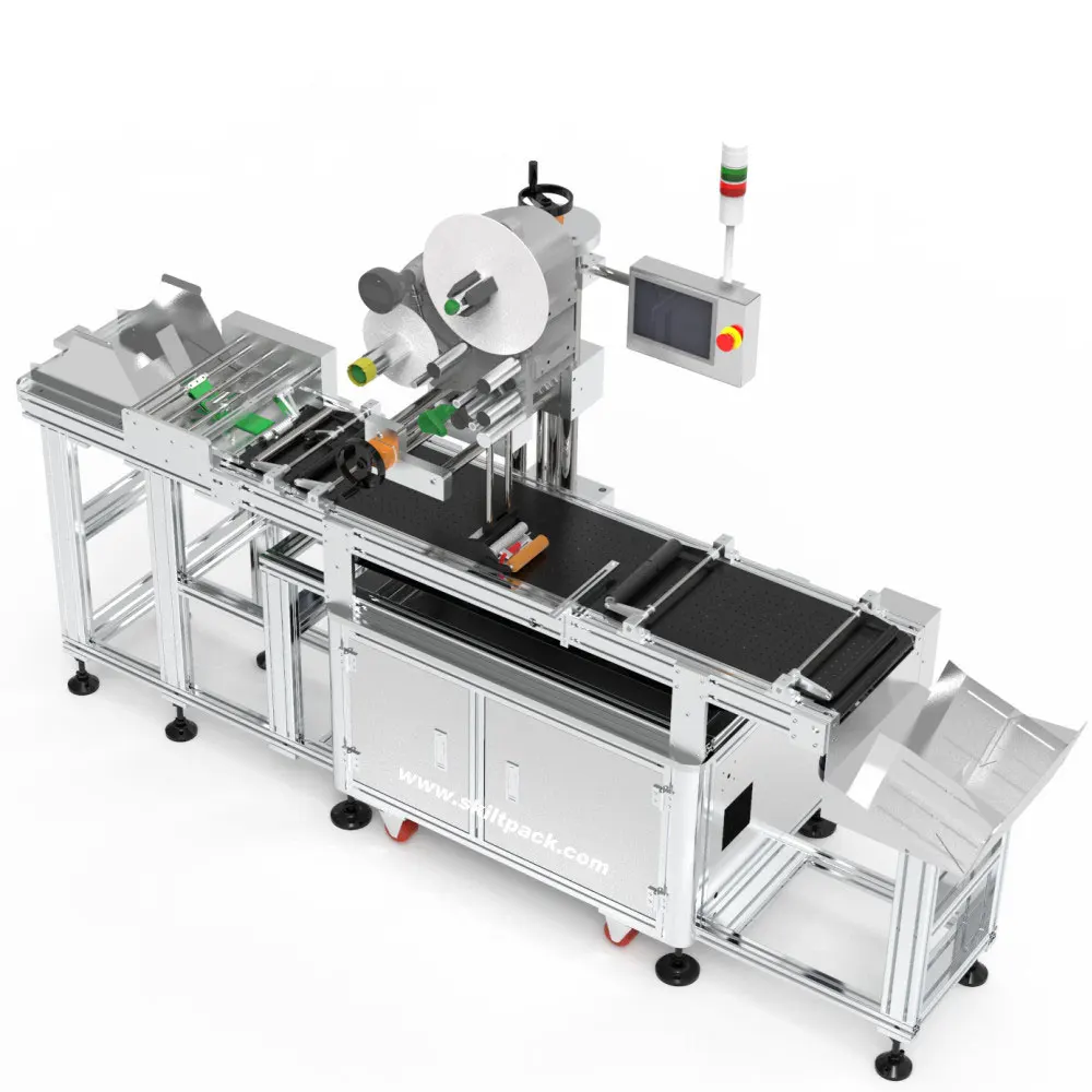 SKILT Automatic Empty Bag Labeling Machine Label Applicator with Feeder Manufacturer
