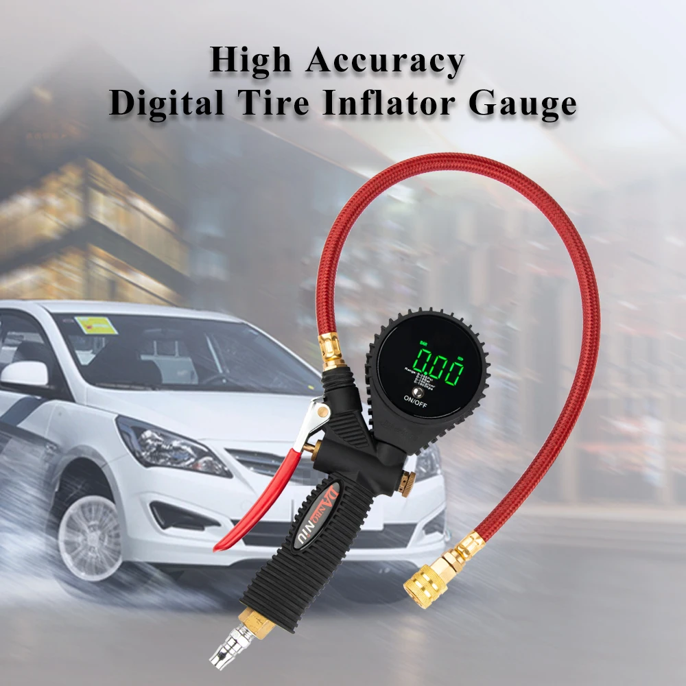 Tg01a Heavy Duty Tire Pressure Gauge Digital Tire Inflators Gauge With