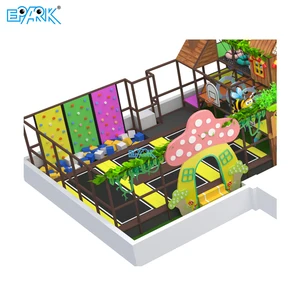 Kids Indoor Playground Play Set Home Gym Jungle Climber Monkey Bars Swedish Wall Ladder Swing Rope Climbing Gymnastics Net