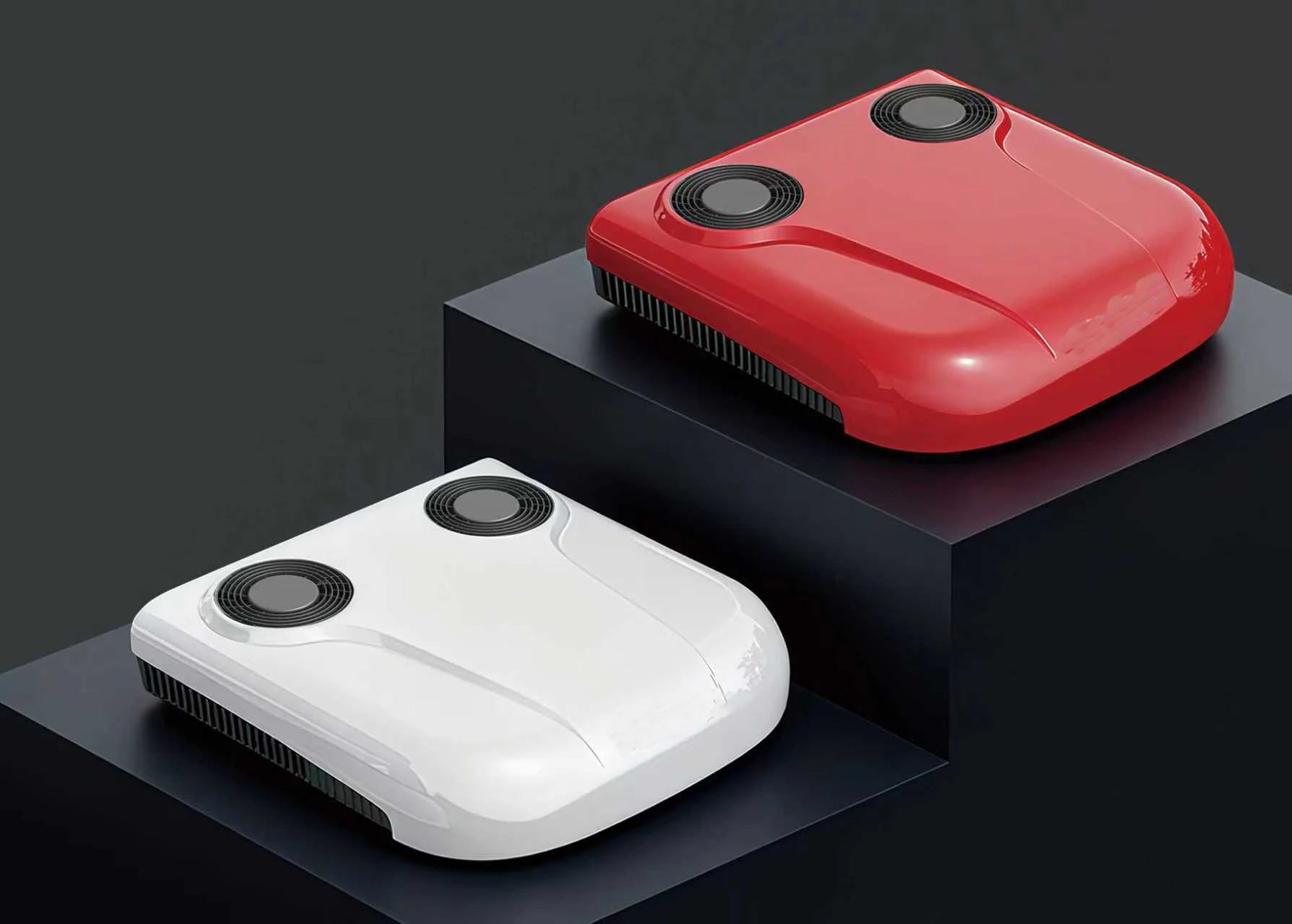 Radiator Roof Top Air Conditioner for Trucks Forklifts Cars-12V/24V/30-90V  