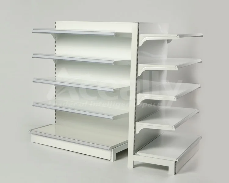 Double/single Side Supermarket Shelving Steel Shelves Supermarket Rack ...